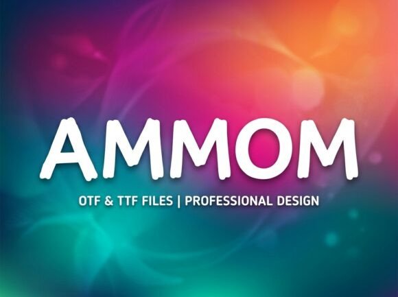 Ammom Display Font Review for Creative Product Designers