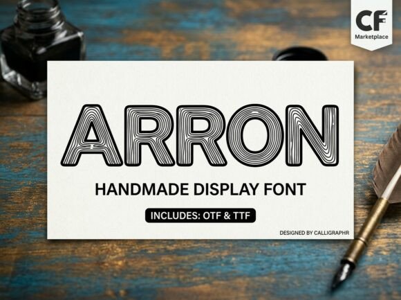 Arron Typeface: A Natural Display Font for Branding