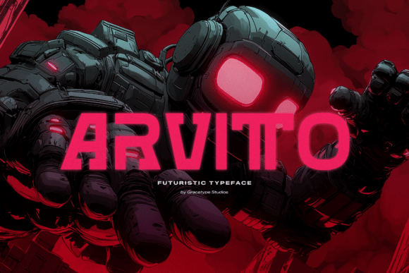 Arvitto: A Futuristic Typeface for High-Impact Web Design