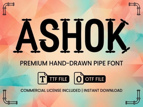 Ashok: The Industrial Display Typeface for Bold Designs