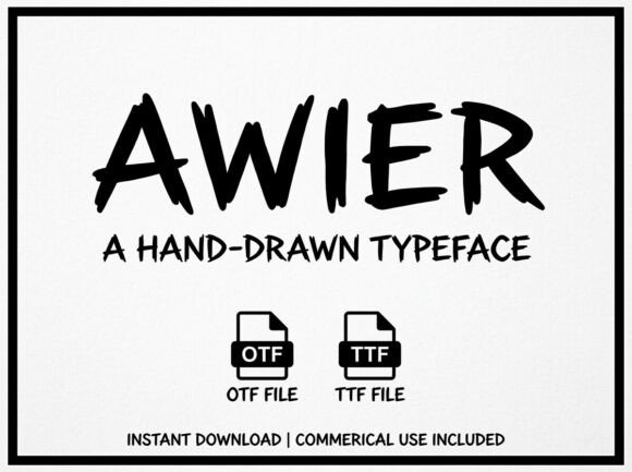 Awier Typeface: The Avant-Garde Display Font for Bold Branding