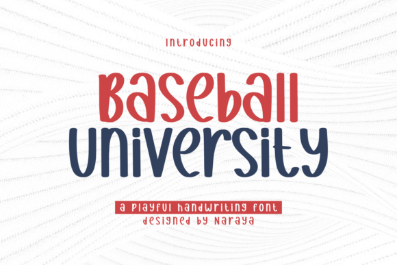 Baseball University: A Playful Display Font for Creative Makers