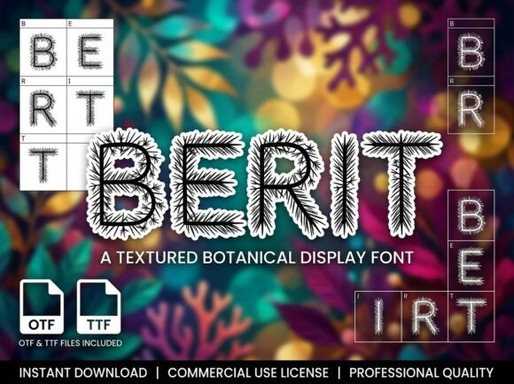 Berit: The Tactile Display Typeface for Bold Branding