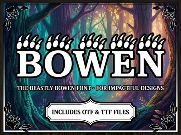 Bowen Display Font for Bold Business Branding