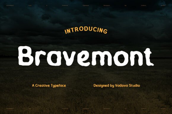 Bravemont: A Hand-Carved Display Typeface for Digital Projects