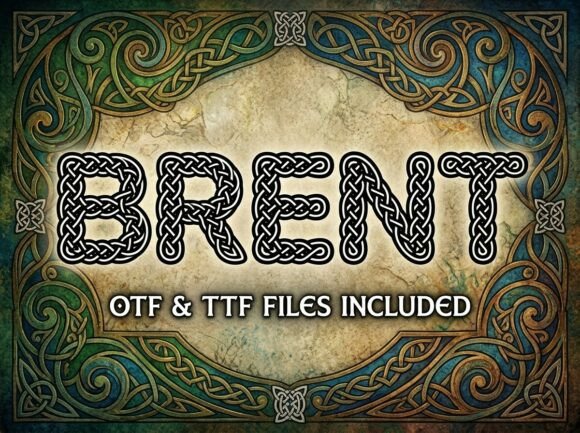 Brent: A Stunning Display Font for Handmade Creators