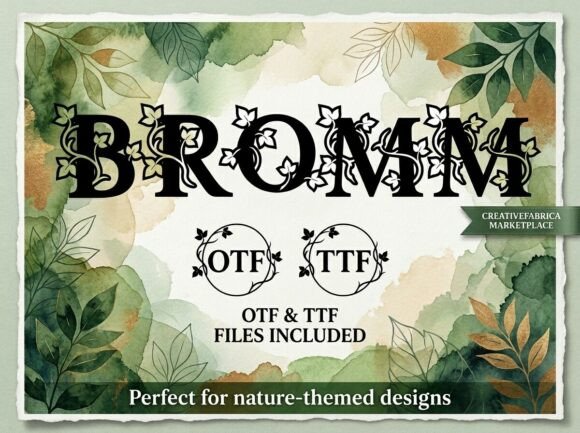 Bromm: A Stunning Display Font for Editorial Design