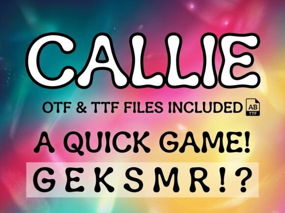 Callie: The Avant-Garde Display Font for Bold Maker Branding