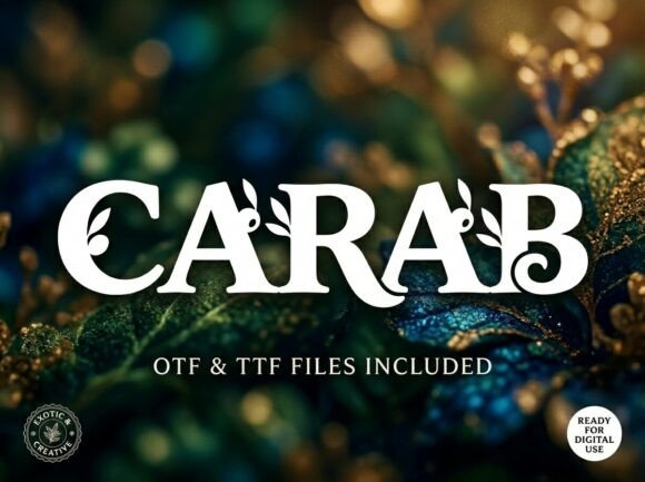 Carab: A Premium Display Font for Creative Projects