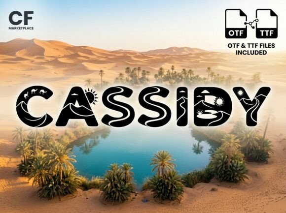 Cassidy: The Stunning Display Font for Handmade Creators
