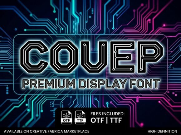 Couep: The High-Voltage Display Typeface for Bold Branding