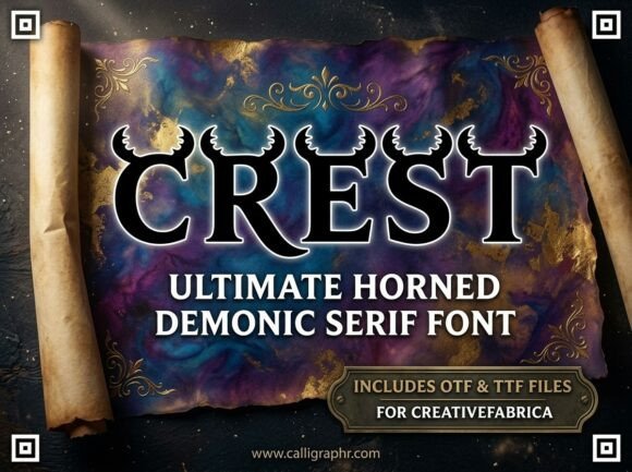 Crest Typeface: A Majestic Serif for High-End Crafts