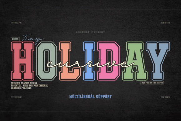Cursive Holiday: The Premium Display Font for Modern Campaigns