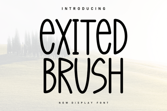 Exited Brush: A Relaxed Handwritten Typeface for Modern Branding