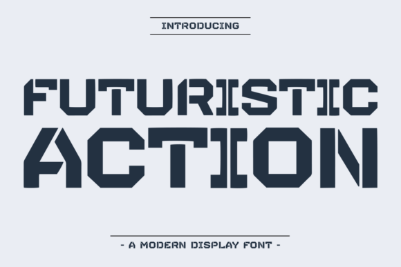 Futuristic Action Typeface for High-Impact Web Design