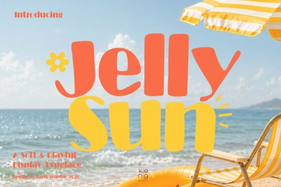 Jelly Sun Display Font Review for Summer Branding