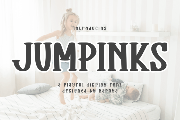 Jumpinks: A Playful Display Font for Modern Editorial Design