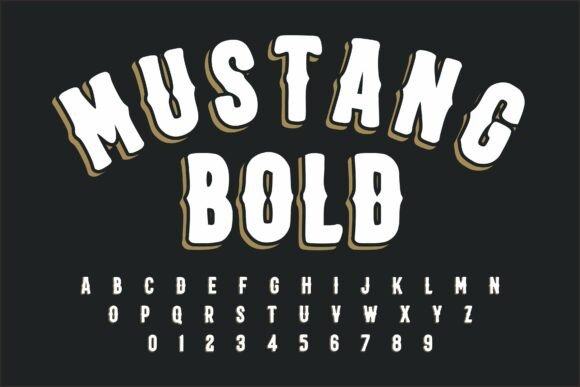 Mustang Bold: The Vintage Display Typeface for Makers
