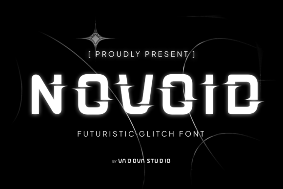 Novoid: A Futuristic Glitch Typeface for Bold Editorial Design