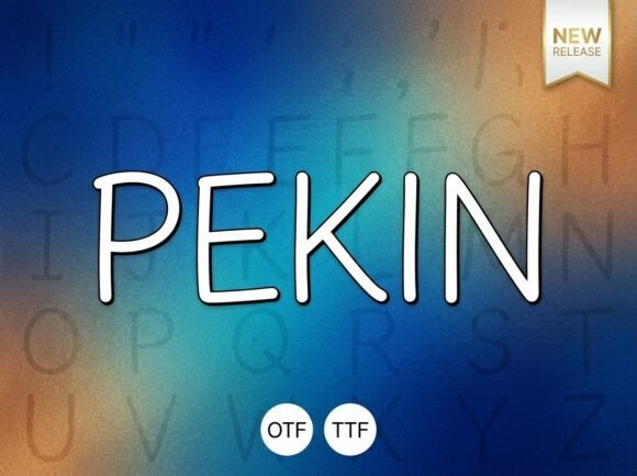Pekin Display Font for Editorial and Creative Branding