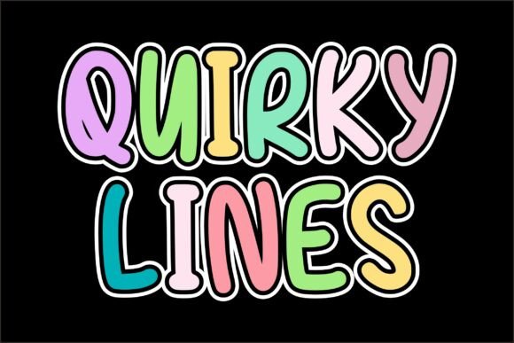Quirky Lines: The Playful Display Font for Modern Web Design