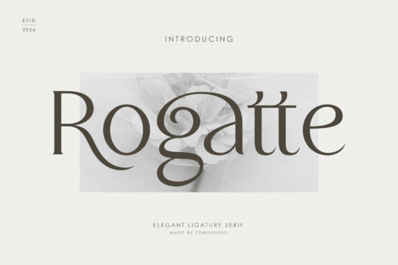 Rogatte: The Premium Display Typeface for Luxury Campaigns