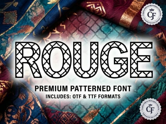 Rouge Display Typeface for Handmade Branding