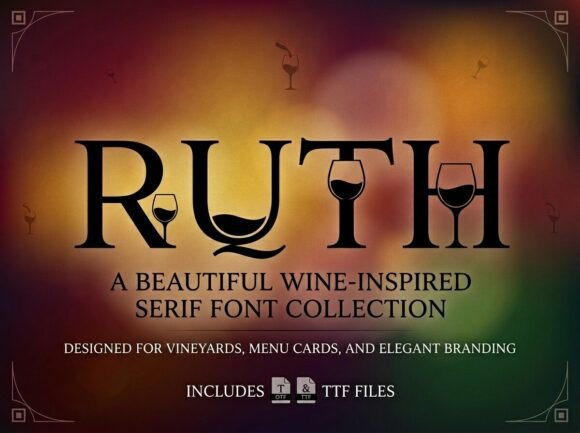 Ruth: The Stunning Display Font for Creative Makers