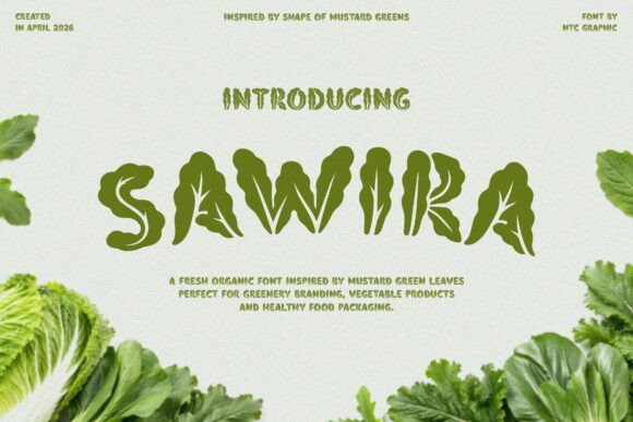 Sawira Organic Display Font for Natural Branding