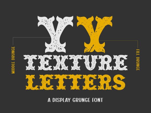 Texture Letters: The Wild-and-Western Typeface for Makers