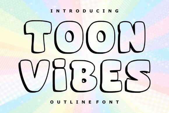 Toon Vibes: The Perfect Outline Font for Playful Editorial Design